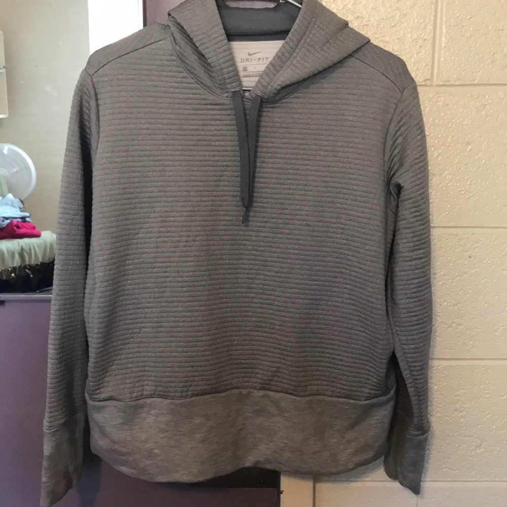 Grey Nike Dri-Fit hoodie!